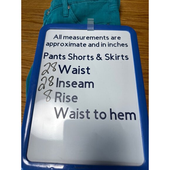 Adriano Goldschmied The Legging Ankle Super Skinny Jeans Turquoise Womens Sz 27 - Picture 10 of 10